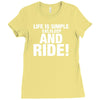 Eat Sleep Ride Ladies Fitted T-Shirt