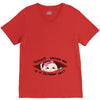 October Peeking Out Asian Baby Girl V-Neck Tee