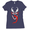 monster face Ladies Fitted T-Shirt