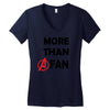 avengers more than a fan Women's V-Neck T-Shirt