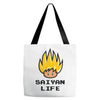 saiyan life Tote Bags