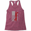 kayak american flag Racerback Tank