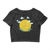 partly cloudy Crop Top
