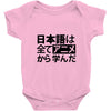 japanese language kanji Baby Onesie