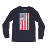 t-rex vintage american flag Long Sleeve Shirts