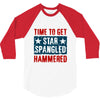 star spangled hammered 3/4 Sleeve Shirt