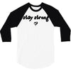 stay strong love heart 3/4 Sleeve Shirt