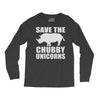 save the chubby unicorns Long Sleeve Shirts