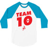 team 10 red 3/4 Sleeve Shirt