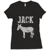 jack ass Ladies Fitted T-Shirt