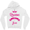 queens are born in june Zipper Hoodie