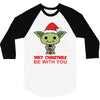 may christmas be with you 3/4 Sleeve Shirt