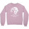 without a moustache einstein proud hirsute mustachioed grooming Crewneck Sweatshirt