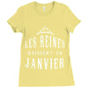 les reines naissent en janvier Ladies Fitted T-Shirt