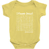 i Found Jesus Baby Bodysuit