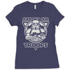 support our troops Ladies Fitted T-Shirt