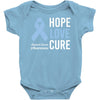 hope love cure stomach cancer awareness Baby Bodysuit