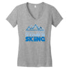 i'd rather be skiing Women's V-Neck T-Shirt