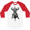 skeleton biker 3/4 Sleeve Shirt