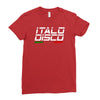 retro italo disco Ladies Fitted T-Shirt