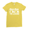 PAPA The Man The Myth The Legend T-Shirt Ladies Fitted T-Shirt