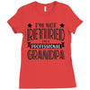 not retired but a professional grandpa Ladies Fitted T-Shirt