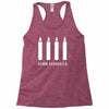 fork handles  four candles   funny Racerback Tank