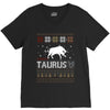 santa taurus christmas ugly t shirts V-Neck Tee