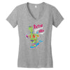 retrosaurus rex Women's V-Neck T-Shirt