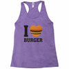 i love burger Racerback Tank