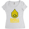 grill sergeant military Women's Triblend Scoop T-shirt