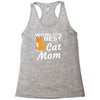 world's best cat mom Racerback Tank