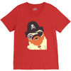pug in a crew V-Neck Tee