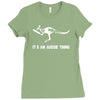 cricket it's an aussie thing Ladies Fitted T-Shirt