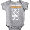 men's i used to have a 6 pack funny beer gut Baby Bodysuit