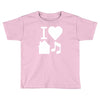 i love house music dj baseball Toddler T-shirt