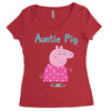 peppa pig auntie pig Women's Triblend Scoop T-shirt