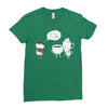 coffee that's always late Ladies Fitted T-Shirt