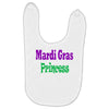 mardi gras princess Baby Bibs