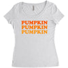pumpkin pumpkin pumpkin Women's Triblend Scoop T-shirt