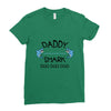 daddy shark doo doo doo Ladies Fitted T-Shirt