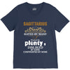 Sagittarius Hated By Many Wanted By Plenty Disliked By Some Confronted V-Neck Tee