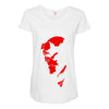 hellboy comic superhero cool Maternity Scoop Neck T-shirt