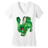 zombunnie Women's V-Neck T-Shirt