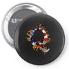 American Flag Q Pin-back button