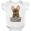 where's my coffee Baby Bodysuit