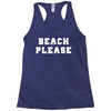 Beach Please Racerback Tank