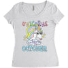 unicorns are born in october cute unicorn Women's Triblend Scoop T-shirt