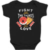 fight for the things you love pizza donuts Baby Bodysuit