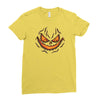 pumpkin face Ladies Fitted T-Shirt